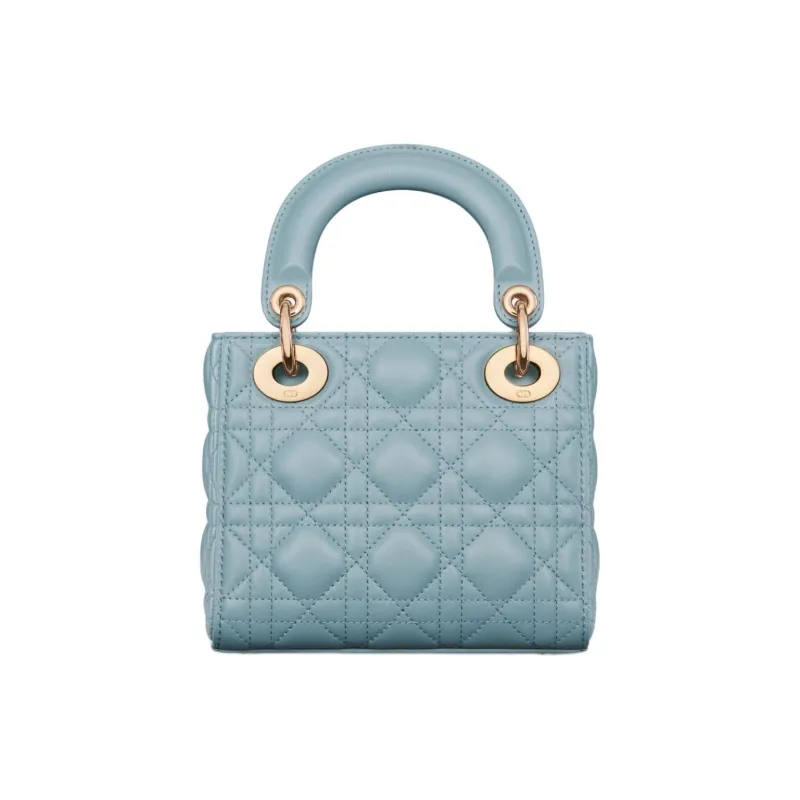 DIOR Lady Dior Sheepskin Lady Dior Bag, Shoulder Bag, Crossbody Bag, Handbag Mini Women's Sky Blue-2