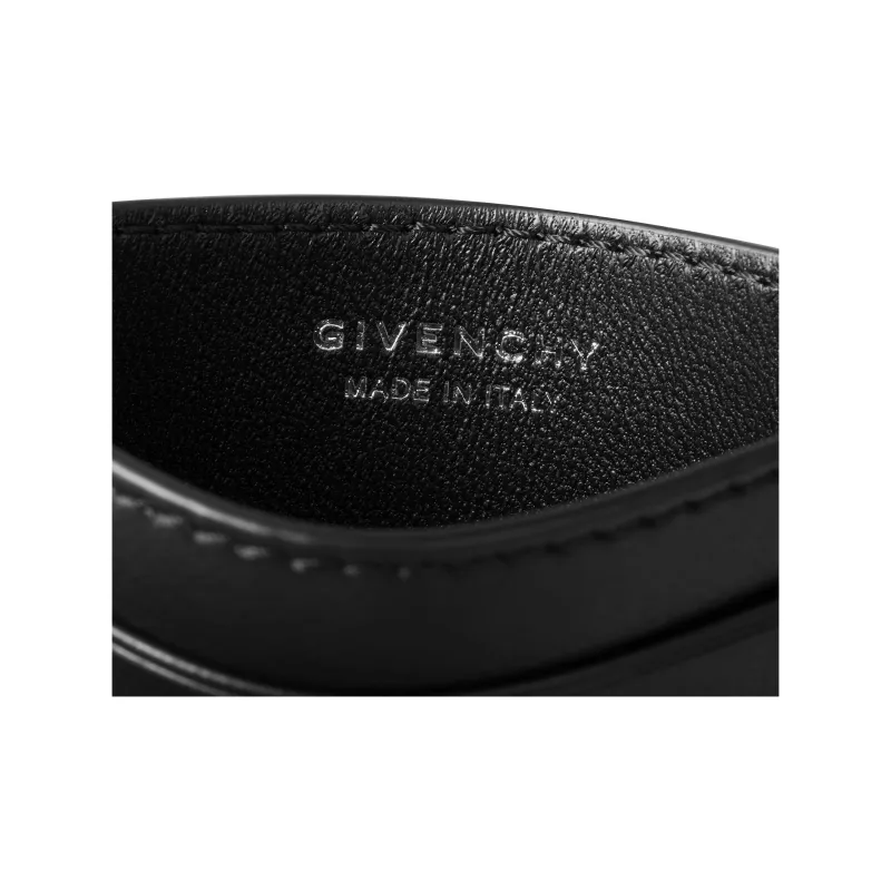 GIVENCHY 4G Leather Card Holder Card Holder Unisex Black-4