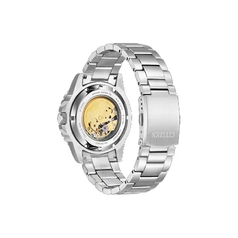 CITIZEN Mechanical Movement Stainless Steel Strap Watch Men's Watch Silver Dial NJ0128 80X-3