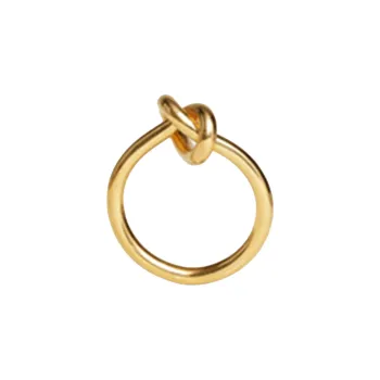 CELINE Knot Ring In Brass With Gold Finish