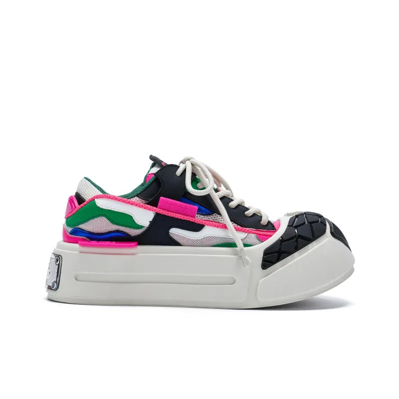 VINYVIOLA Slip Resistant Cushioning Wear Resistant Height Increasing Low Top Skateboard Shoes Women's-19