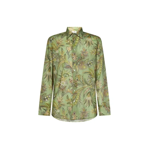 ETRO Shirts Men Dark Green