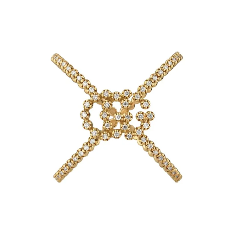 GUCCI GG Running Rings Women's Gold-1