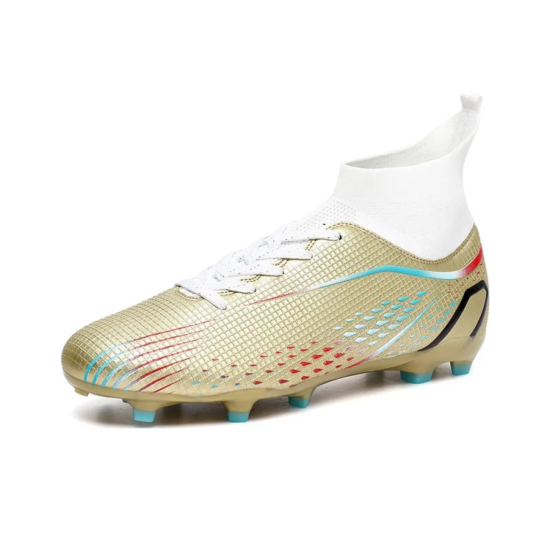 GERTOP Cushioning Anti-Slip Wear-Resistant Breathable Balance Lightweight Soccer Shoes Unisex-17