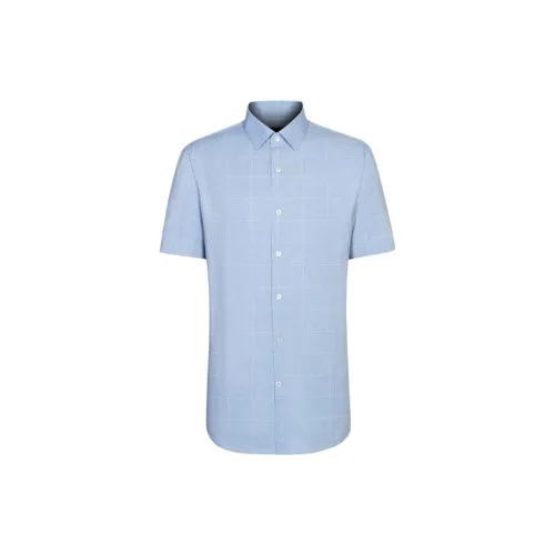 Satchi Shirts Men Light Gray Blue