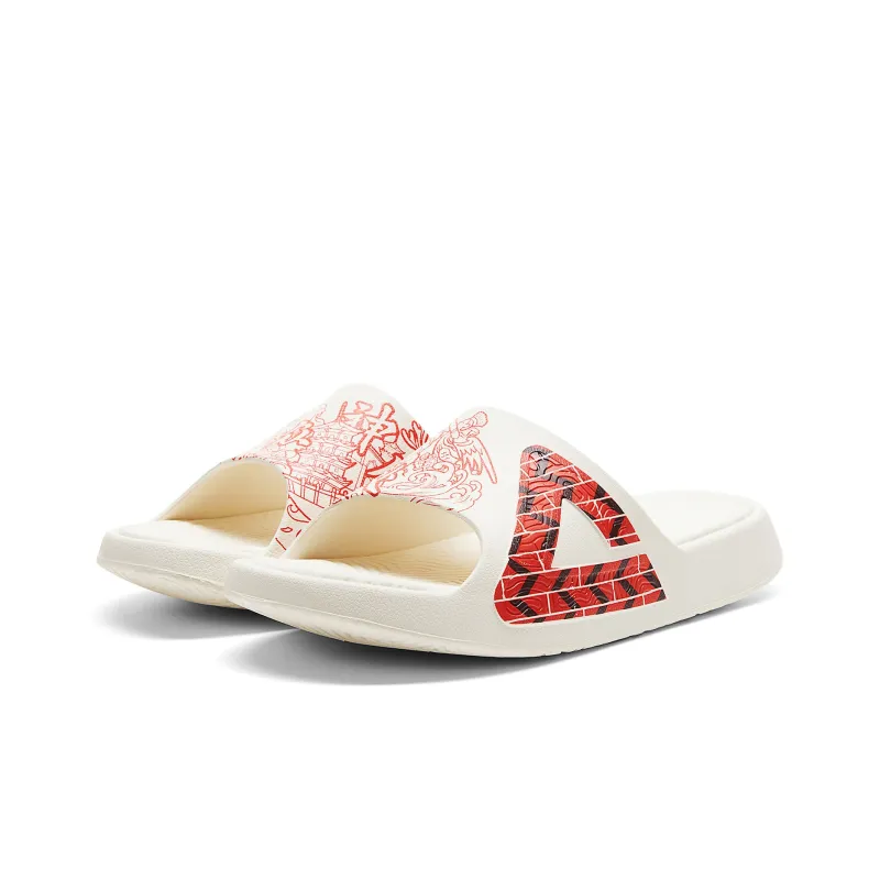 PEAK Slide Slippers Men's Canvas White-2