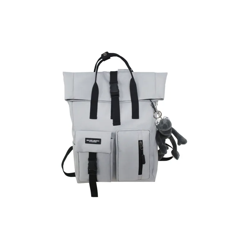 TAKI Oxford Backpacks Regular Unisex Black/Gray/Burgundy-3