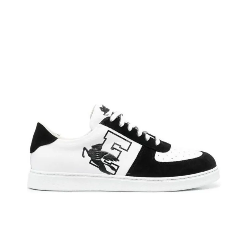 ETRO Low-Top Stylish Skateboarding Shoes Men's Black White-1
