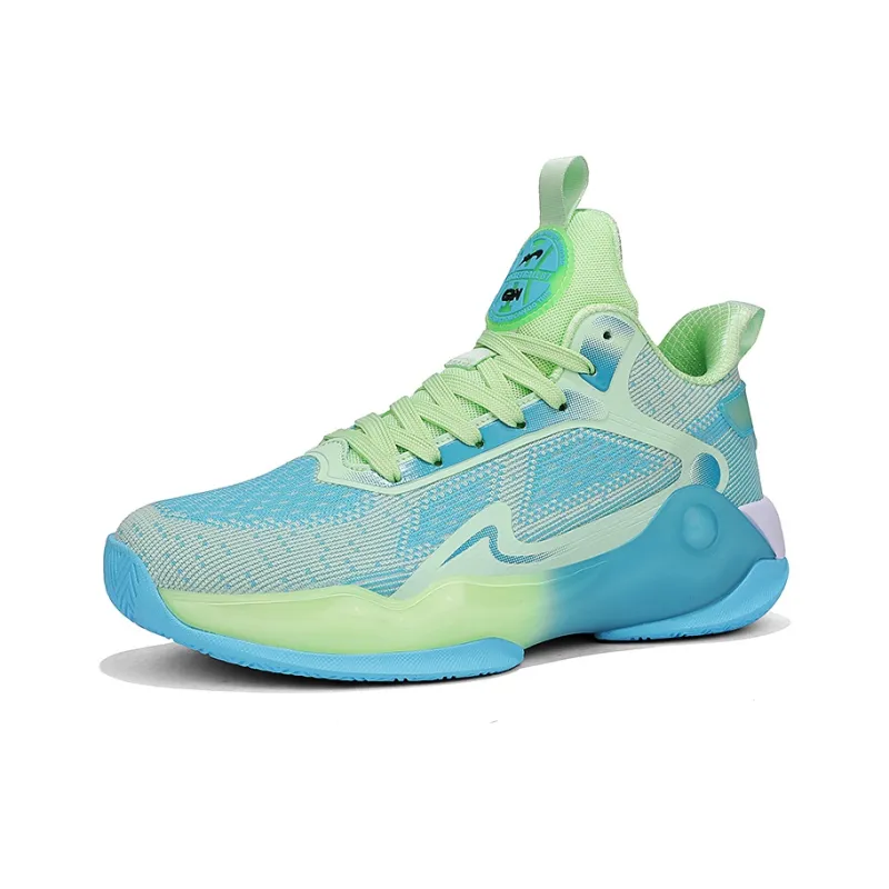 K bird Cushioning Abrasion Resistant Breathable Rebound Mid Top Basketball Shoes Men's-2