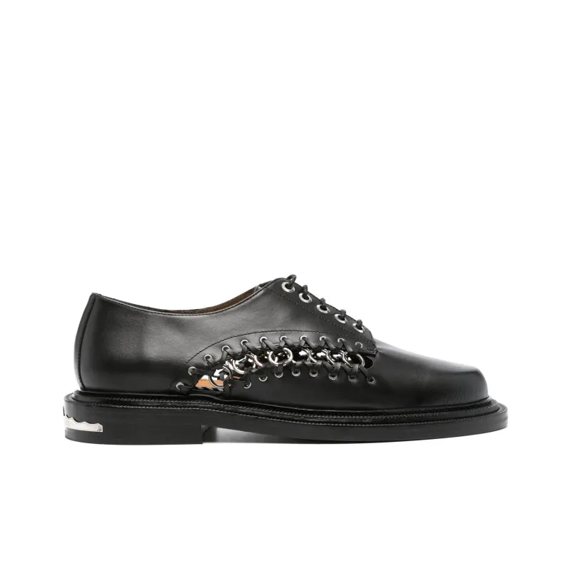 TOGA VIRILIS Ring-embellished Oxford Shoes-1
