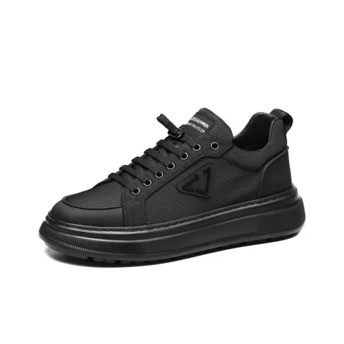 BOSSSUNWEN Casual Shoes Men Low-Top Black