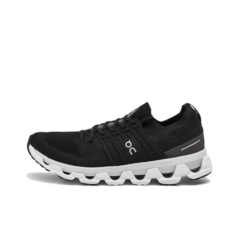 On Cloudswift Anti-Slip Wear-Resistant Low-Top Running Shoes Men's Black-0
