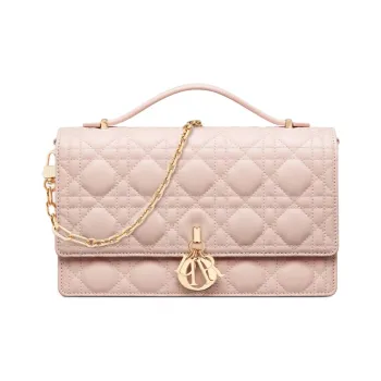 DIOR Sheepskin Shoulder Bag, Crossbody Bag, Handbag Women's Rouge Pink