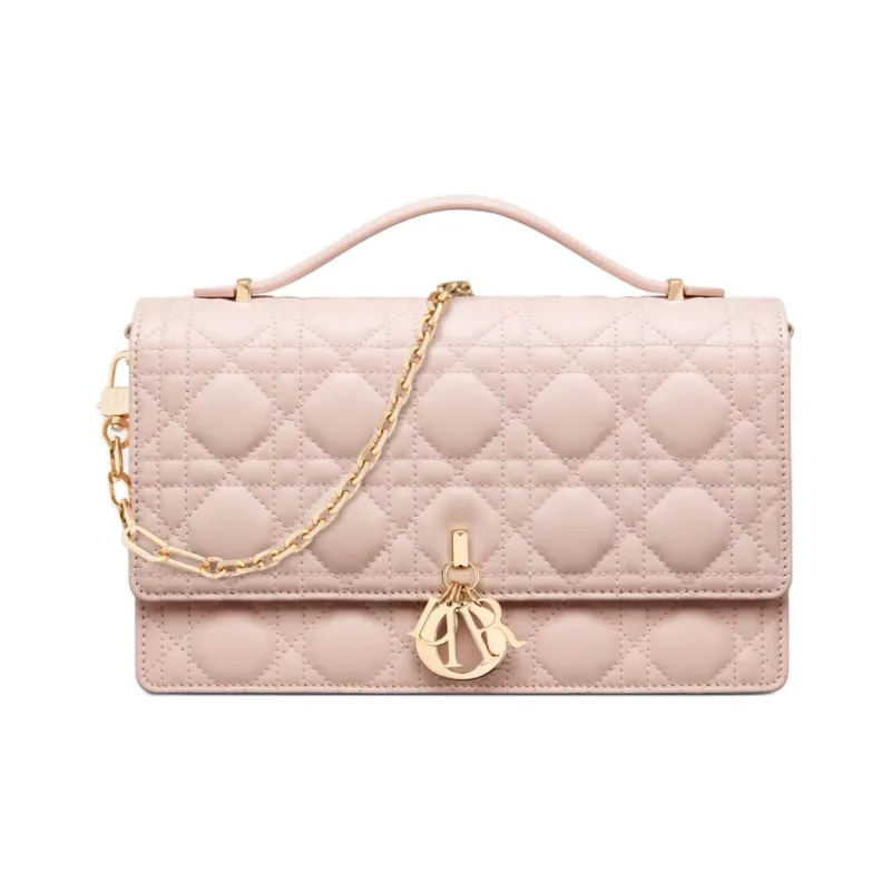 DIOR Sheepskin Shoulder Bag, Crossbody Bag, Handbag Women's Rouge Pink-0