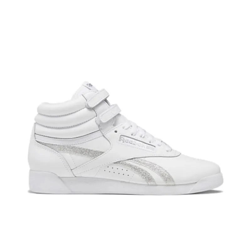 Reebok Women's Freestyle High 'White Glitter' Women's-1