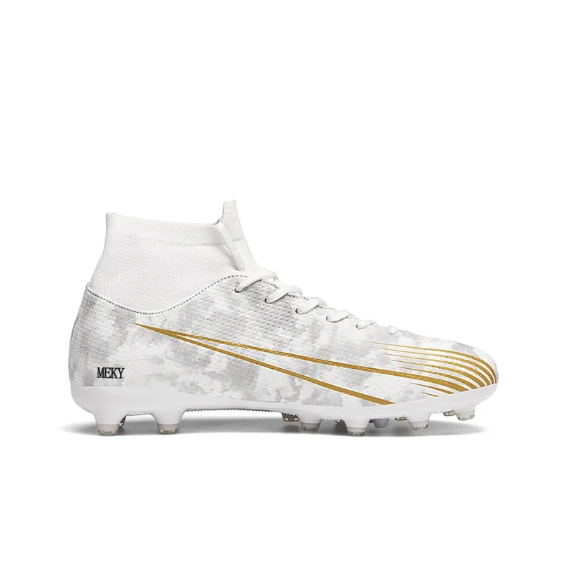 MEKY Cushioned Wear-Resistant Breathable Slip-Resistant Teenagers Soccer Shoes Unisex-1