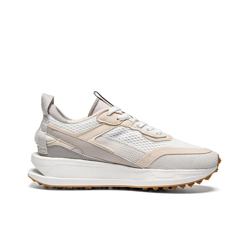 Kappa Anti Slip Wear Resistant Low Top Casual Running Shoes Unisex New Khaki/Swan White-2