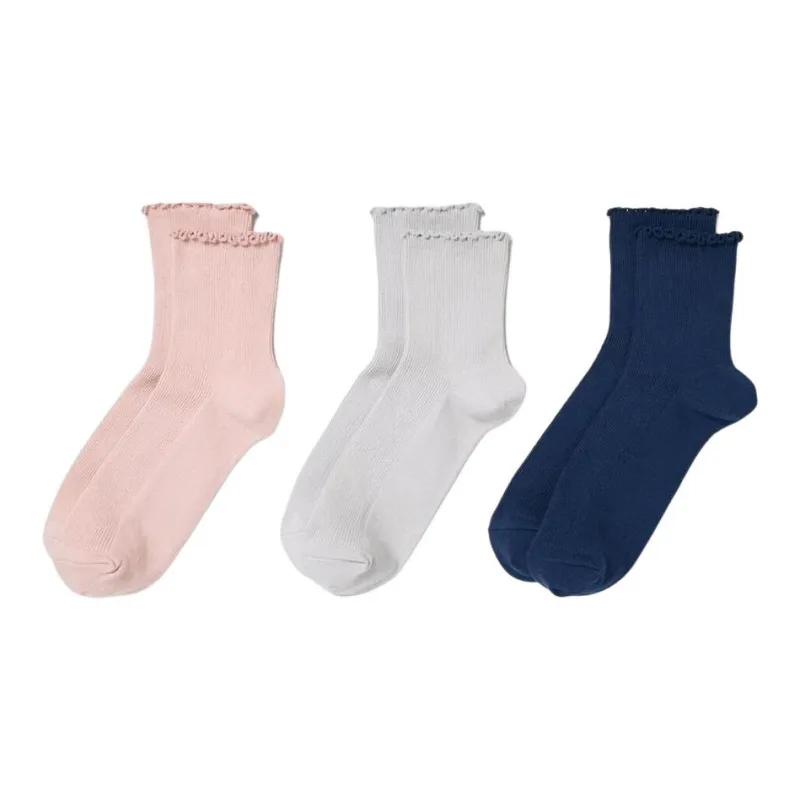 UNIQLO Mid-Calf Socks Women's 3 Pack-0