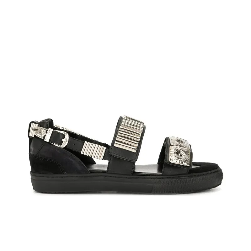 Toga Pulla Embossed Strap Sandals-1