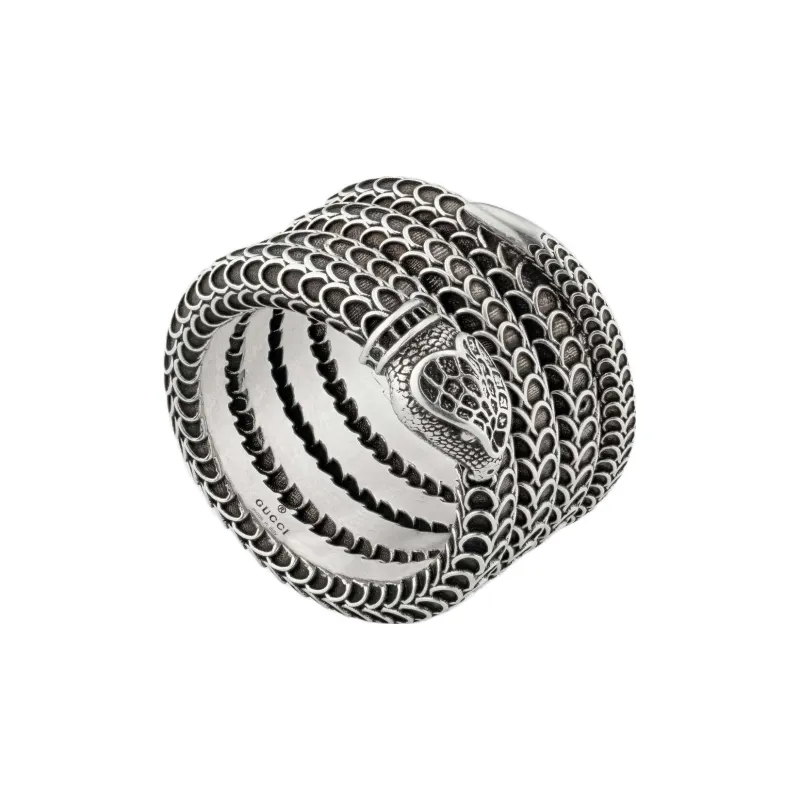 GUCCI 925 Sterling Silver Rings Unisex-1