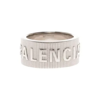 Balenciaga 925 Sterling Silver Rings Unisex Silver