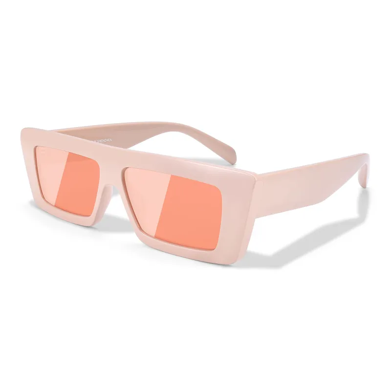 SUYAN TR/Memory Plastic Square Sunglasses Unisex-8