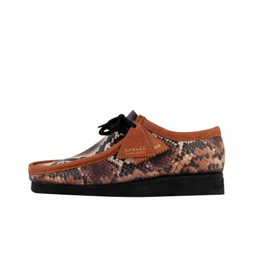 clarks Originals Wallabee Aime Leon Dore Snakeskin Brown