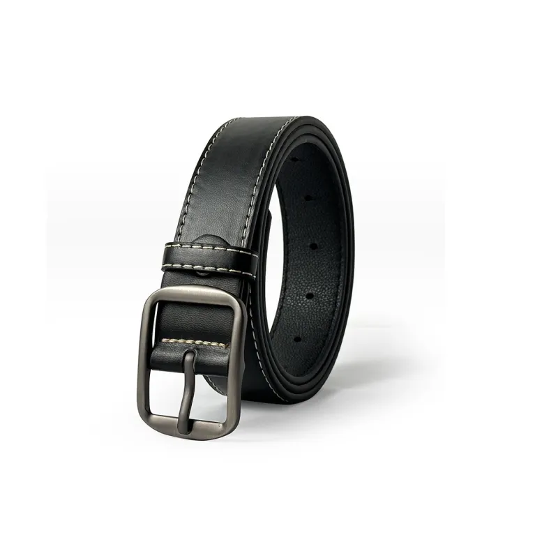 LUCKY LION Business Casual Pin Buckle Leather Belts Unisex-1