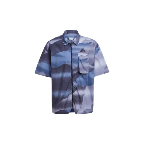 Adidas CITY ESCAPE Shirts Men Oil Blue