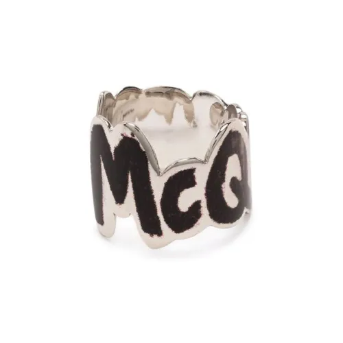 Alexander McQueen Rings Men Silver