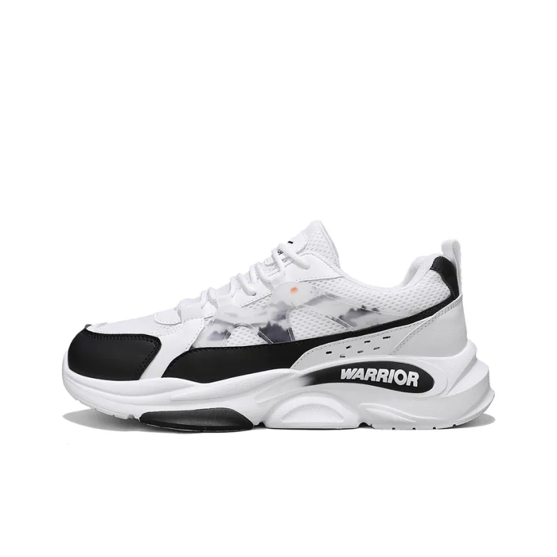 Warrior Ink Wash Painting Collection Height Increasing Low-Top Chunky Sneakers Men's White Blue-8