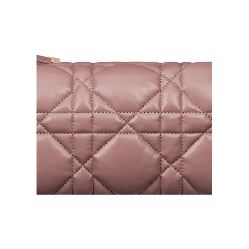 DIOR DiorTravel Cow Leather Clutch Medium Size Women's Pink Peony-4