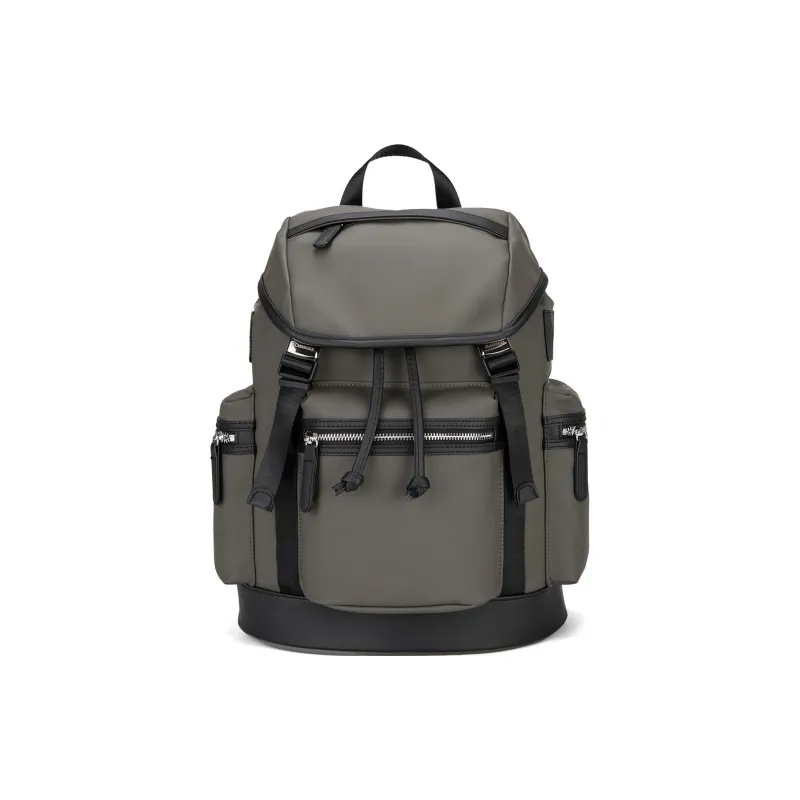 Slazenger PU Travel Backpack Laptop Bag Backpack Large Size Unisex Army Green-5
