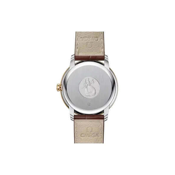 OMEGA Elegant Saucer Series Automatic Mechanical Movement Men's Watches Watch 39.5mm Gold Dial-1