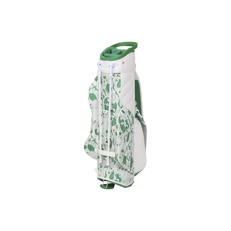 Adidas Recycled Polyester Plain Weave Fabric Storage Bag Unisex White & Green-3