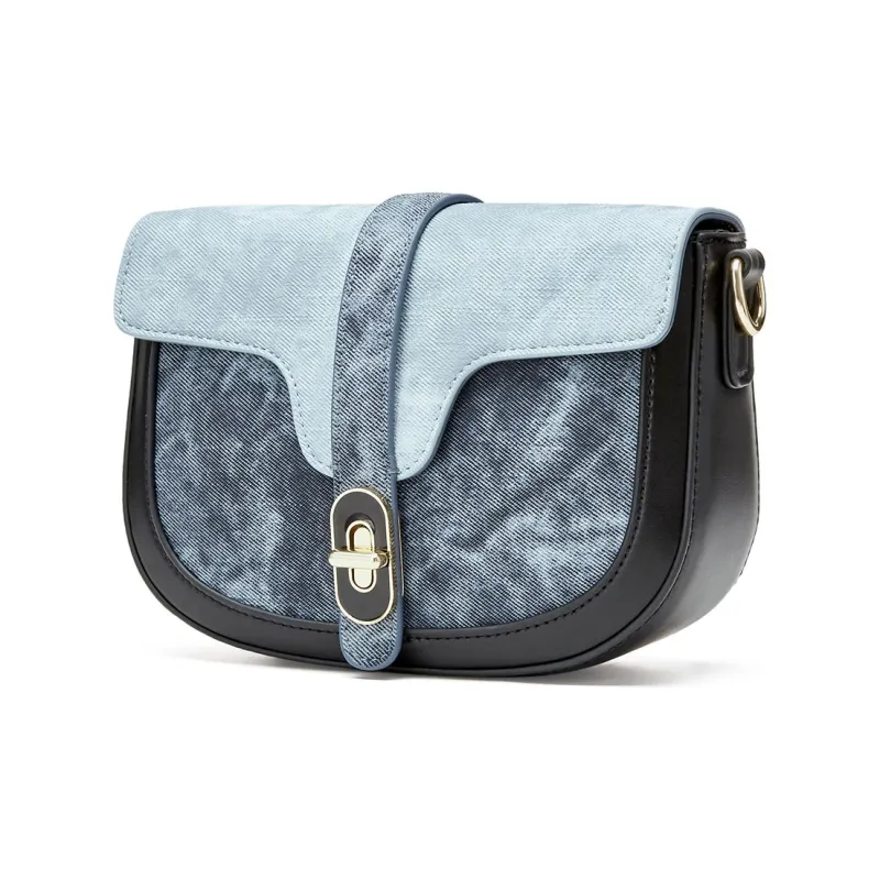 JOSINY PU Shoulder Bag Women's Gray Blue/Apricot-3
