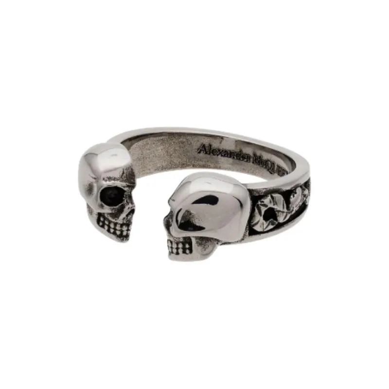 Alexander McQueen Metal Rings Men's Silver-0