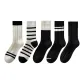 5 Pack, Two Stripes & Full Stripes & Patchwork & Single Stripes & Pure Black