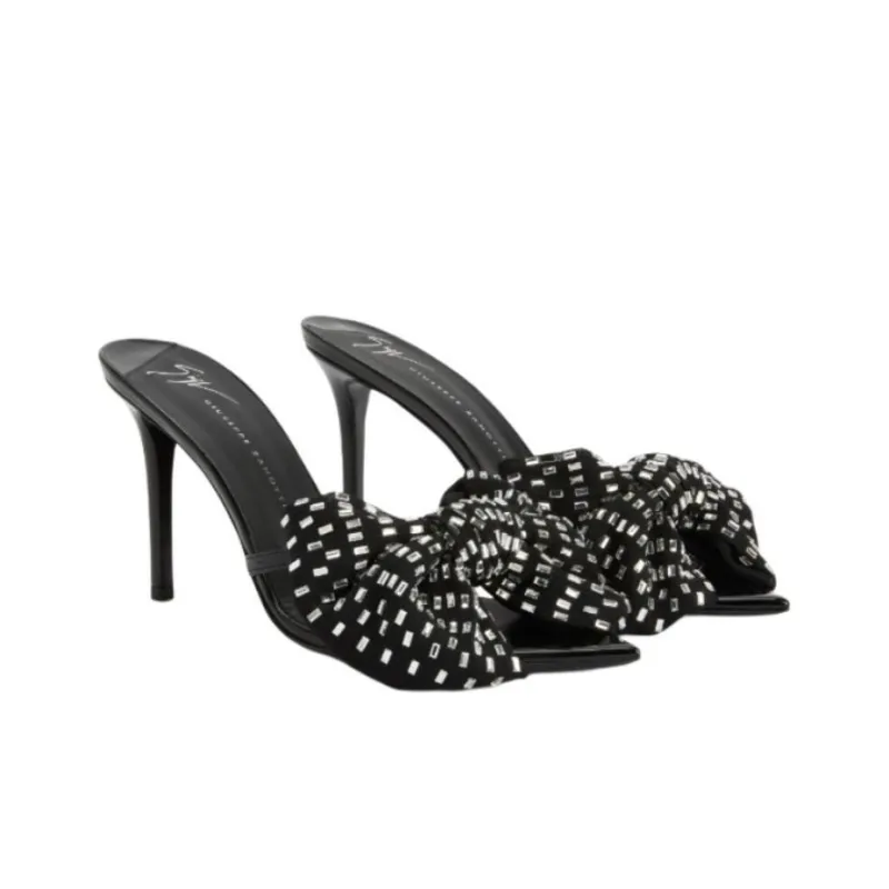 Giuseppe Zanotti/GZ Slip Resistant Slide Slippers Women's Black-3