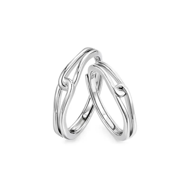 KADER S925 Silver Rings Unisex Silver White-0