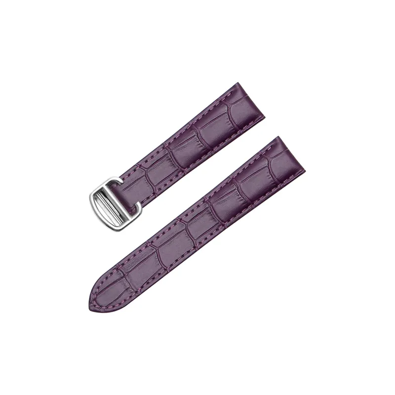 WOALMORN Cartier Compatibility Watch Band Cowhide Leather Material-30