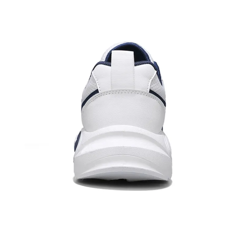 Warrior Ink Wash Painting Collection Height Increasing Low-Top Chunky Sneakers Men's White Blue-4
