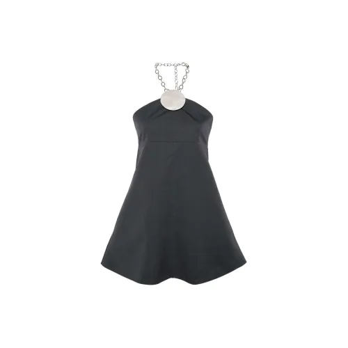 JIL SANDER Sleeveless Dresses Women's Charcoal Gray