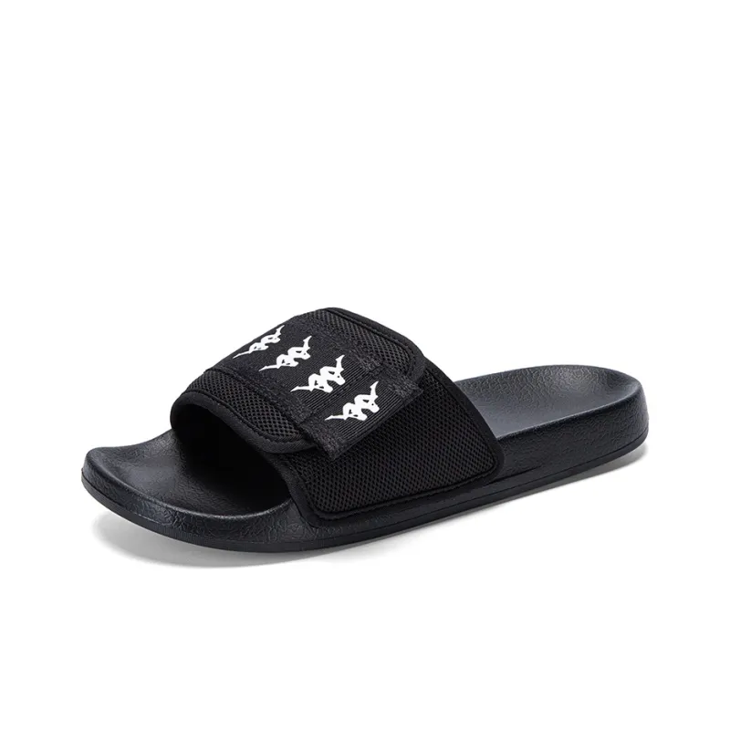 Kappa EVA Stitching Slip Resistant Slide Slippers Unisex Black-2