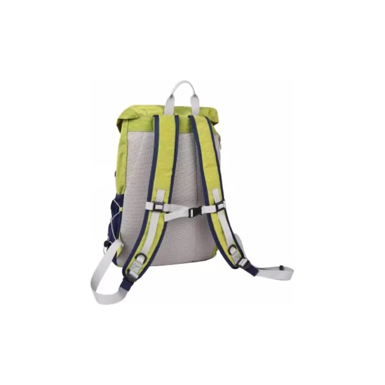 ACMEITEM Polyamide Backpack Regular Unisex Yellow Green/Dark Blue/Army Green-1