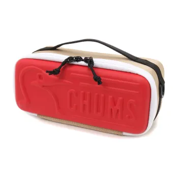 CHUMS Polyester Storage Box Storage Bag Small Size Unisex Beige & Red