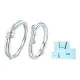 Simple Love Couple Rings+Box