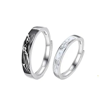 MOVER Rings Unisex Flying Bird And Swimming Fish Couple Ring