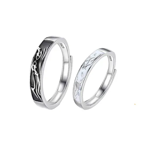 MOVER Rings Unisex Flying Bird And Swimming Fish Couple Rings