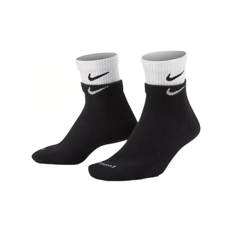 Nike Mid Calf Socks Unisex Combo Set Black-2